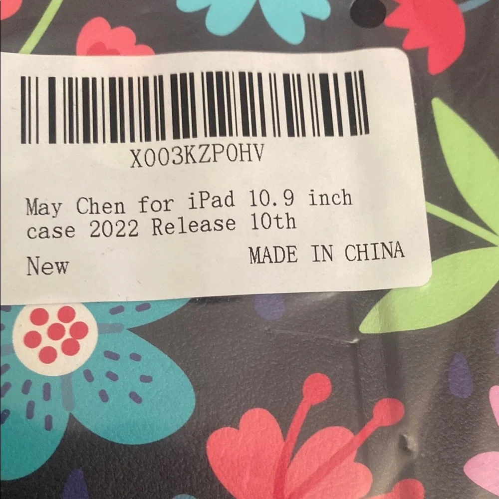 Floral Tablet Case with Black Border